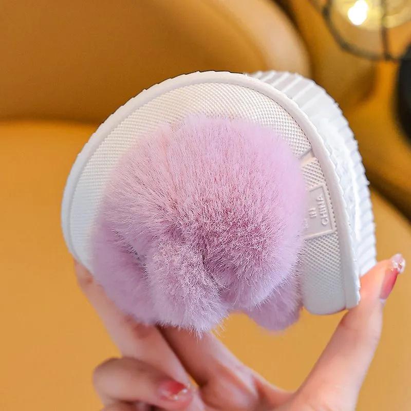 Urocze Kapcie Bawełniane z Motywami Kreskówkowymi Dla Dzieci, Gruba Podeszwa i Ciepłe.