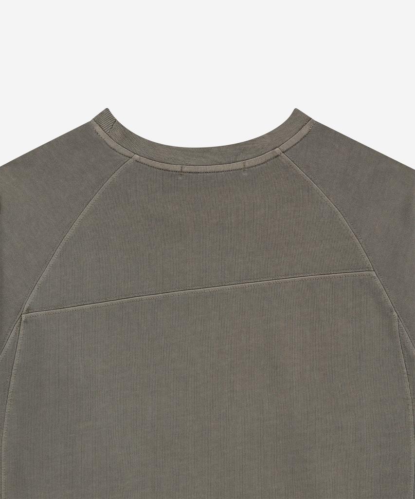 NODE LABS Dev:7 Signature Garment Dyed Long Sleeve T-Shirt_Brown