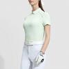 Fila Solid Color Golf Knit Polo Shirt Women Tops Pigweed-Green A11W335111F-LG