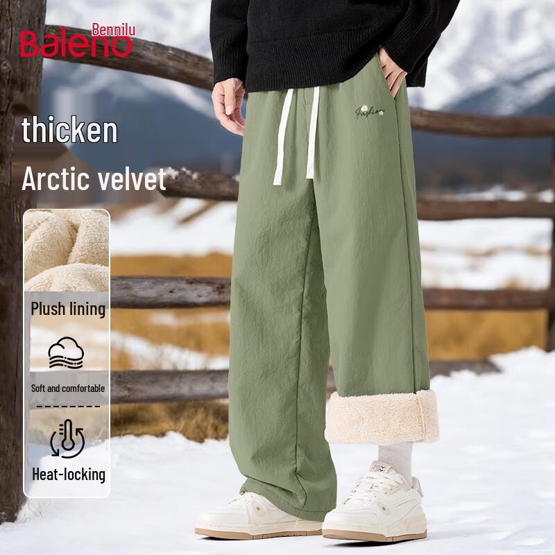 Baleno Men s Winter Fleece-Lined Straight-Leg Casual Pants 3XL