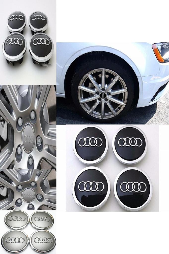 Center For Wheel Cap Car Emblem Badge Logo Cover Hub Grey 4pcsset 69mm