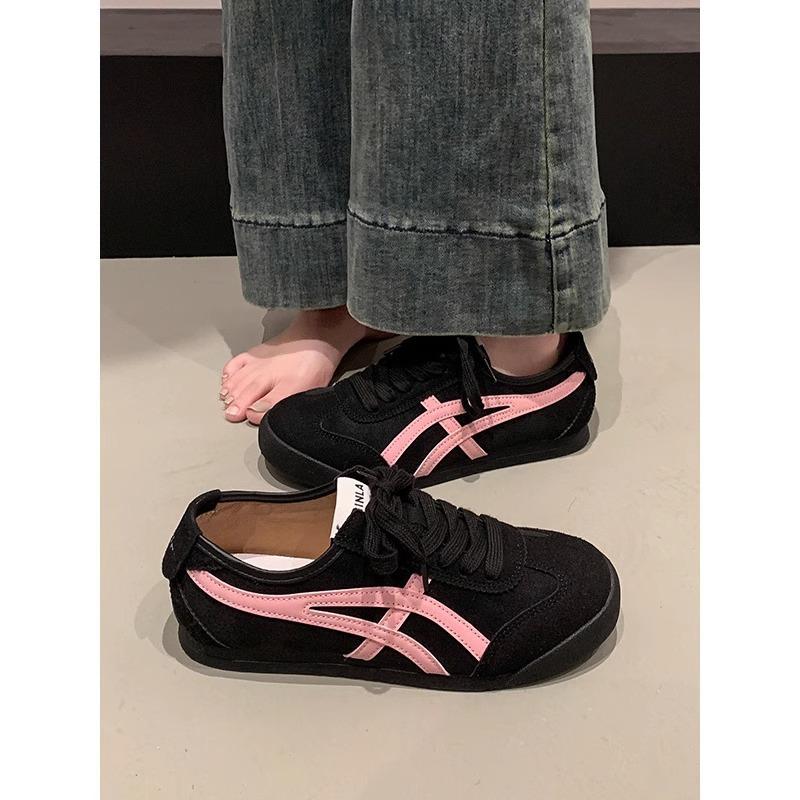 Dexun Shoes Women's 2025 New Spring Women's Shoes Are Popular, Versatile, Super Fire, Little White Forrest Gump Shoes, Sports and Leisure Board Shoes