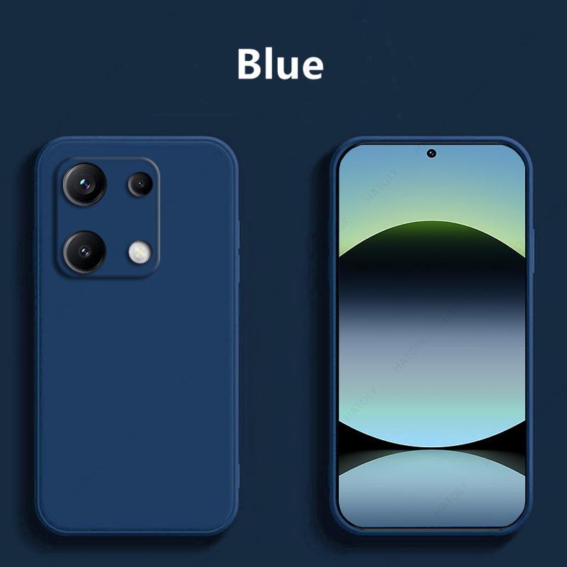Liquid Silicone Phone Case For Xiaomi Redmi Note 14S Case For Redmi Note 13 Pro 4G Shockproof Funda Cover For Poco M6 Pro