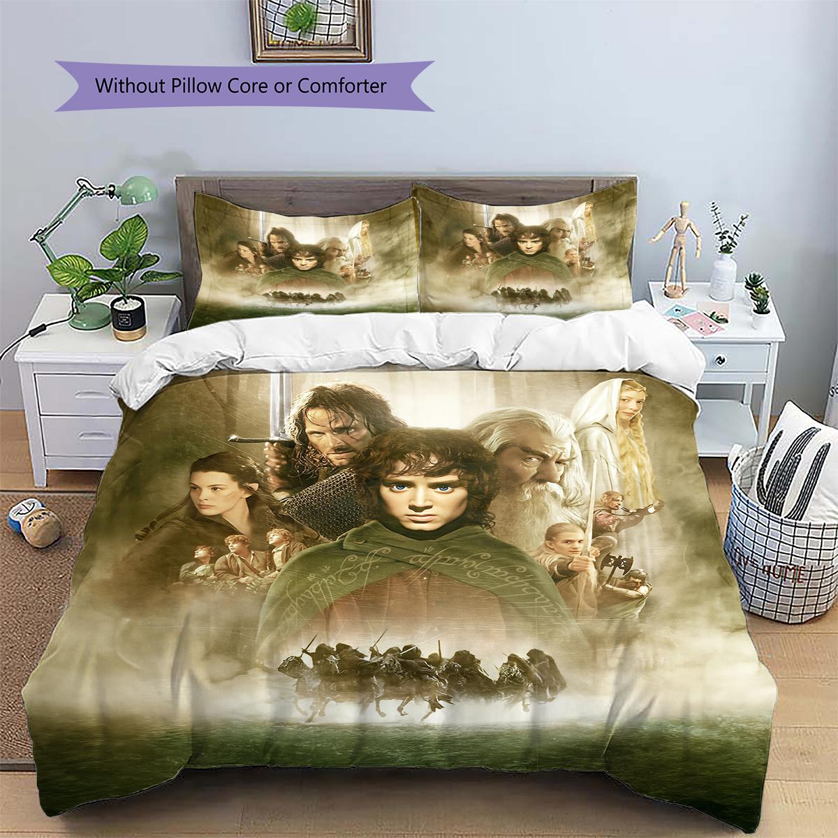 

Lord of the Rings Magic Bedding Set Duvet Cover Pillowcase No Filler, Soft Home Bedroom Decor, Perfect Gift for Fans.chl 135x200cm