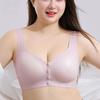 Front-hook Large Size Ultra-thin Breastfeeding Bra with Gathered Breasts and Breathable and Comfortable Wire-free Bra