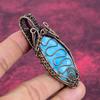 Hemimorphite Pendant Copper Wire Wrapped Jewelry Handmade Real Gemstone Pendant