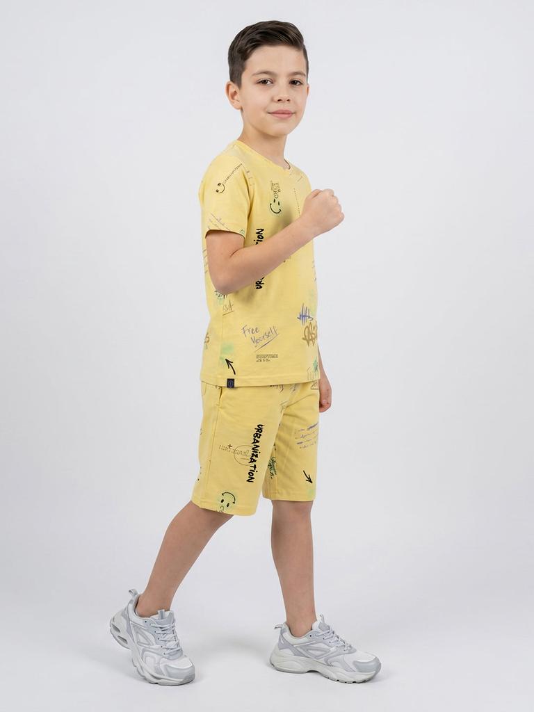 Monte Carlo Boys Regular Fit Printed Coordinate Set