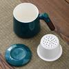 Office personal water cup, teacup, tea separation three-piece set, company anniversary gift, graduation commemorative gift can be added