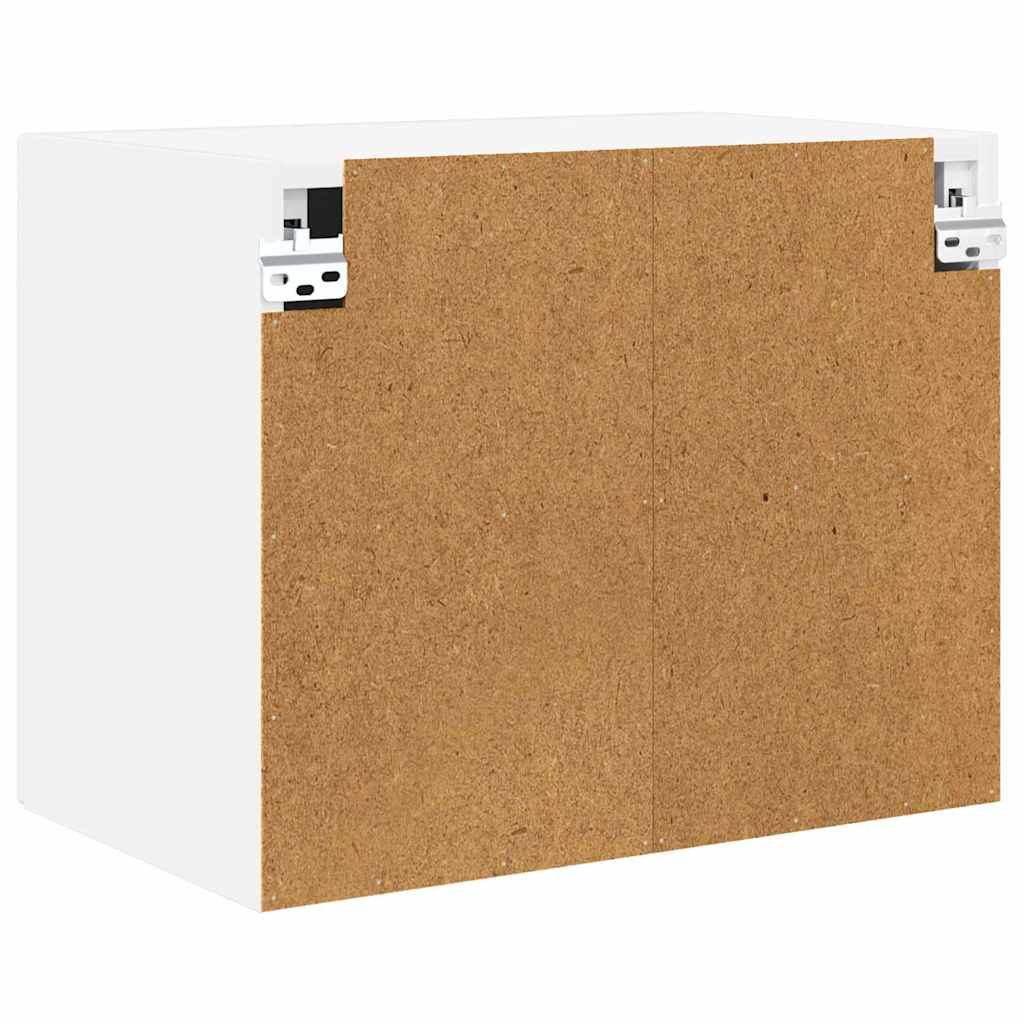 Wall Cabinet PORTO High Gloss White 50 X 31 X 40 Cm Engineered Wood