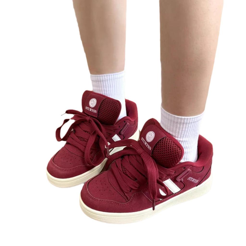 New Women's Versatile Thick-soled Heightening Women's Shoes Girls' Lightweight Shoes Girls' Women's Board Shoes