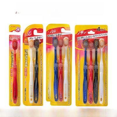 Japanisches Zahnbürsten-Set mit weichen Borsten und breitem Kopf für Erwachsene