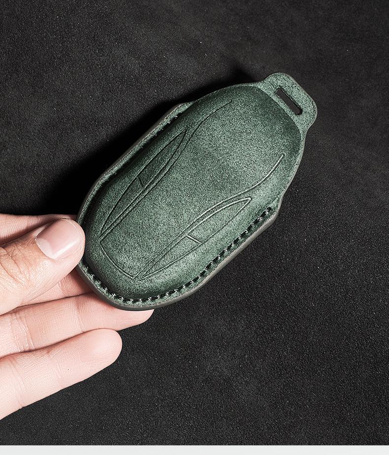 IM Car Key Suede Protective Cover - Dirt-Resistant, Unisex Remote Key Cover