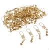 50 Pcs Copper Fishing Line Sinkers Hook Clip Connectors 3 Sizes
