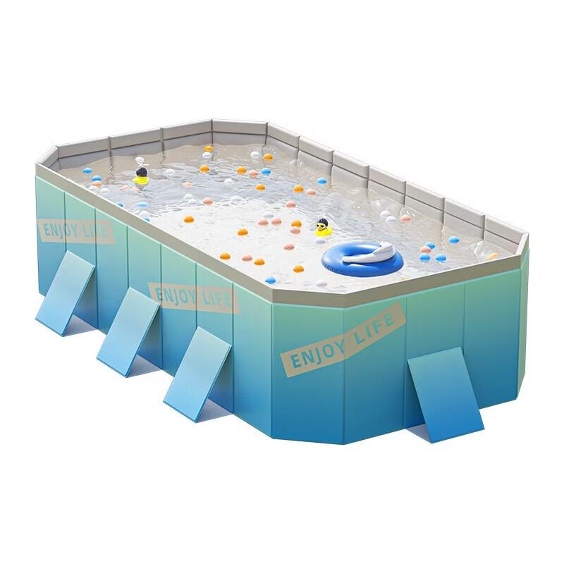 WEZHO Large Non-Inflatable Family Swimming Pool