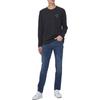 Calvin Klein Logo Print Crew Neck Long Sleeve T-Shirt Men Tops Black J319474-BEH
