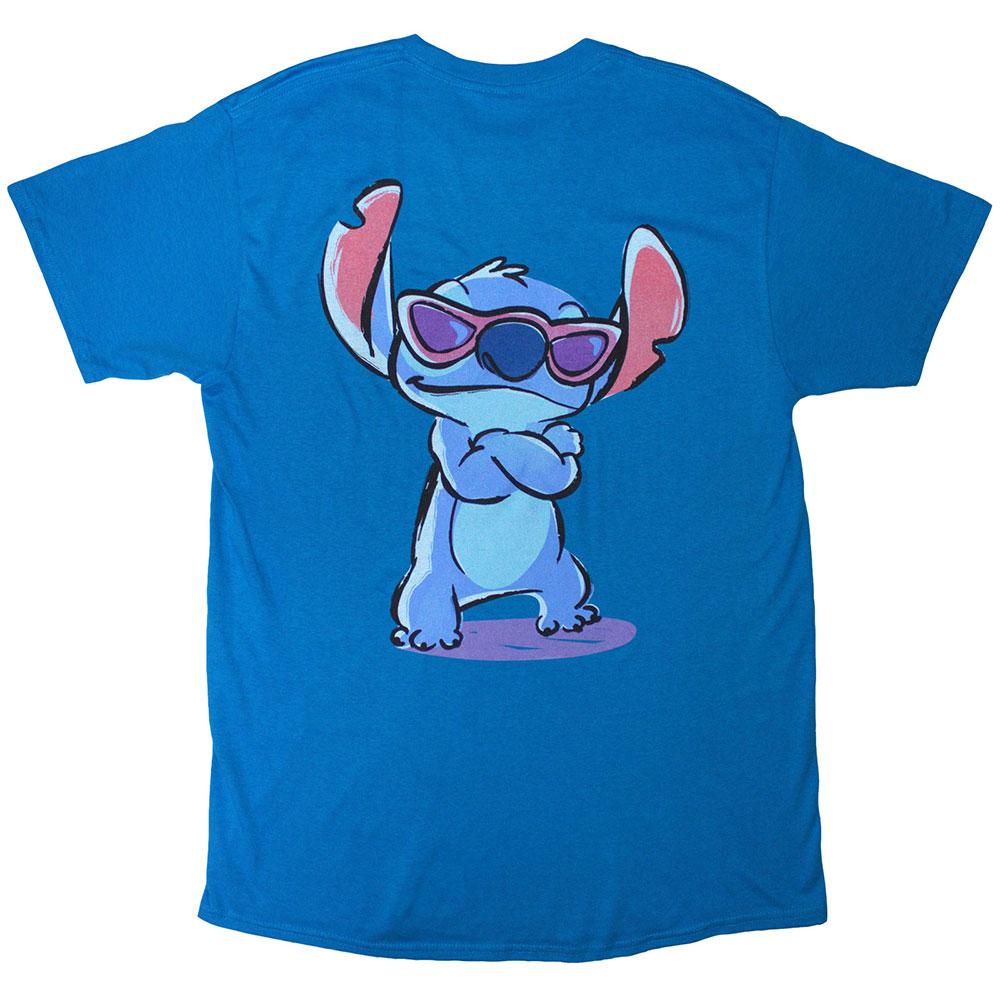 Lilo & Stitch Unisex Adult Back Print Logo T-Shirt