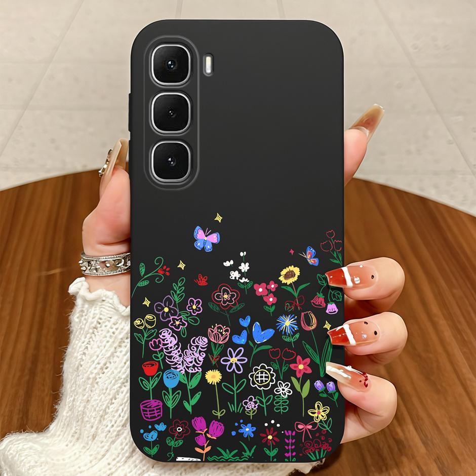 

Case For Infinix Hot60 60i 60Pro 60 Pro+ Vintage Artistic Girl Shockproof Anti-drop Bumper For Infinix Hot 60 Pro Plus 60i Cover Hot 60 Pro Plus