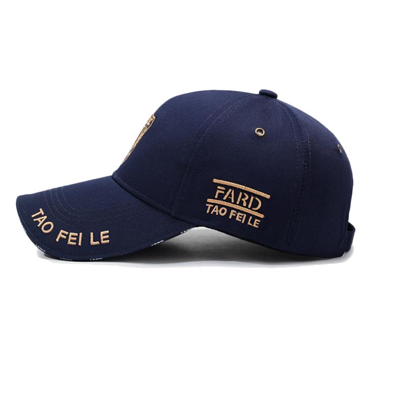 Spring Autumn Letter Embroidered Hard Top Baseball Cap Men's Outdoor Cap Sunshade Hat