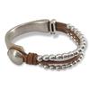 Bohemian Beaded Leather Strap Double Bracelet Women's Hip Hop Personalized Creative Zircon Party Gift Accessories
