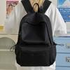Schoolbag New Student Campus Schoolbag Junior High School Students Simple Style Solid Color Large Capacity High Value Backpack Women's Backpack