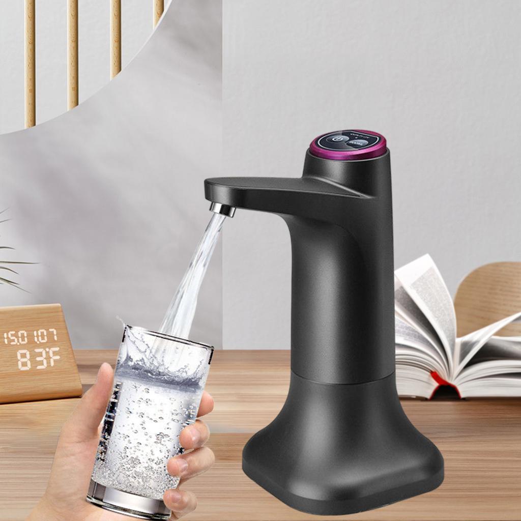 

Электрический диспенсер для воды USB-зарядка для бутылок с водой насос для наружного офиса чёрный