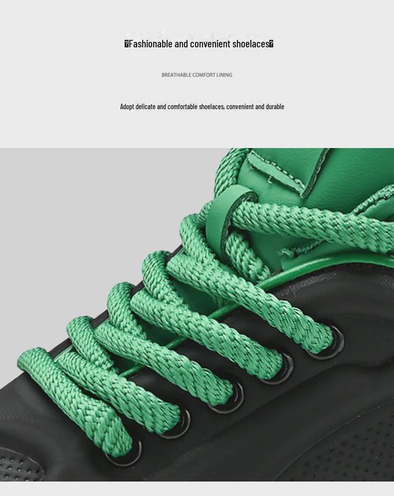 Modne męskie buty sportowe casual ze skóry i siateczki, zwiększające wzrost, na rok 2024