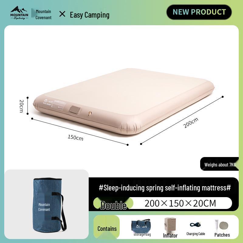 Mountain Inflatable Camping Mattress for Outdoor and Home Use