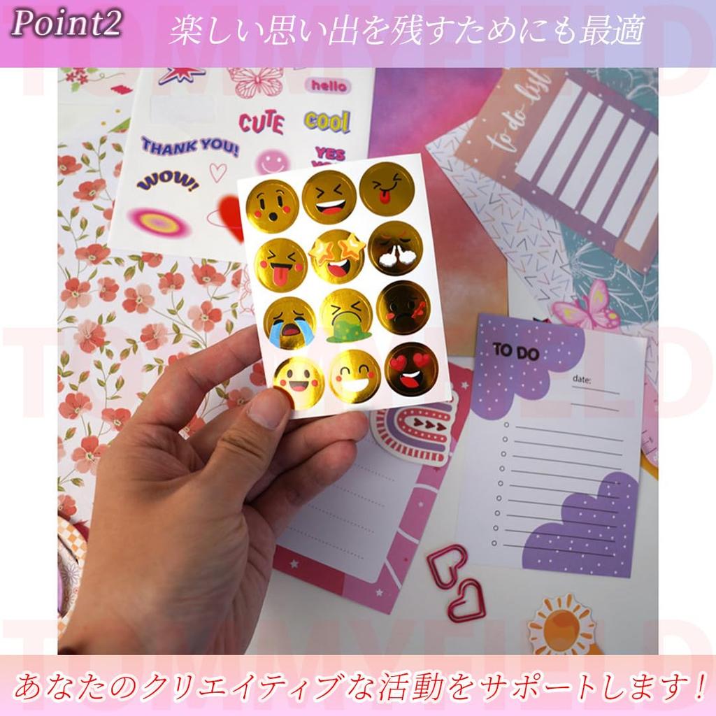 TOMMYFIELD Stationery Set for Journal Set Masking Girls (Pen, Tape, Handbook)