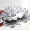 Decorative Flower Wall Art Accent Resin Layered 3D Petal Relief Floral Wall Sculpture for Hallway Entryway Living Room Decors Home