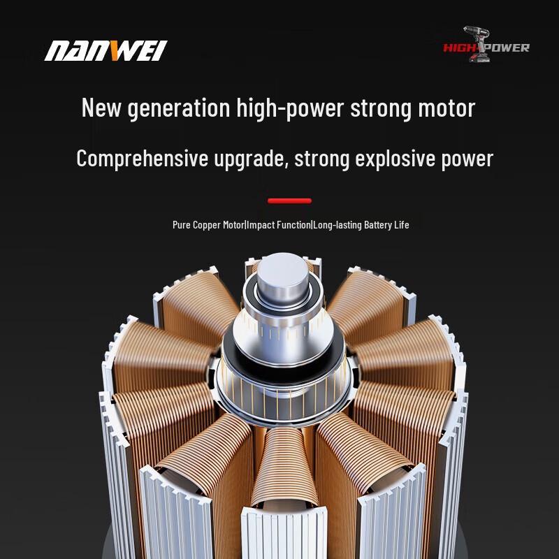 Nanwei Xiaojiang 21V Akku-Lithium-Elektrobohrer CN-Stecker (Adapter enthalten)