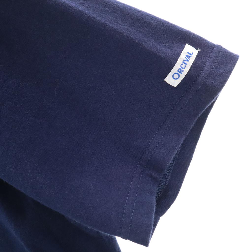 ORCIVAL made in Japan Short sleeve Boat neck T-shirt 3 Navy Plain Women Used