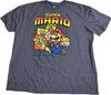 Super Mario Bros Abenteuer Shirt 2XL Grau Offiziell Nintendo Spiel Retro NES T-Shirt Unisex T-Shirt