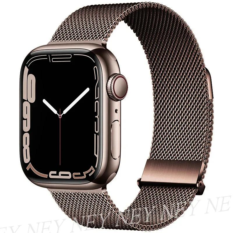 Milanese Loop for apple watch band 44mm 40mm 45mm 41mm 42-38-44 mm strap ultra 2 49mm metal bands iwatch series 9 8 7 6 SE 5 4 3