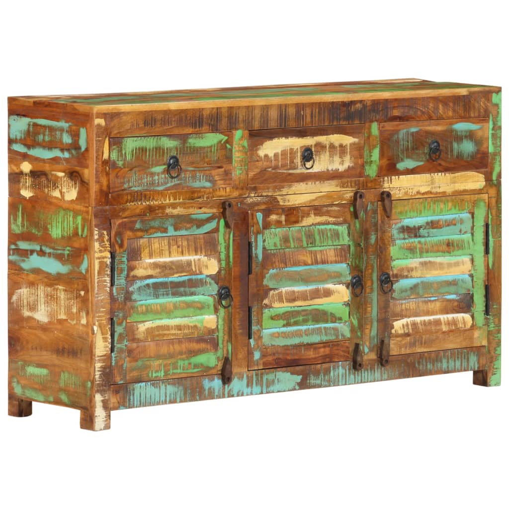 Sideboard 110x30x65 Cm Reclaimed Solid Wood