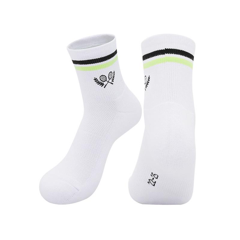 Summer Professional Badminton Socks Youth Non-Slip Mid-Tube Sports Socks Basketball Running Cotton Sweat-Absorbing Training Socks