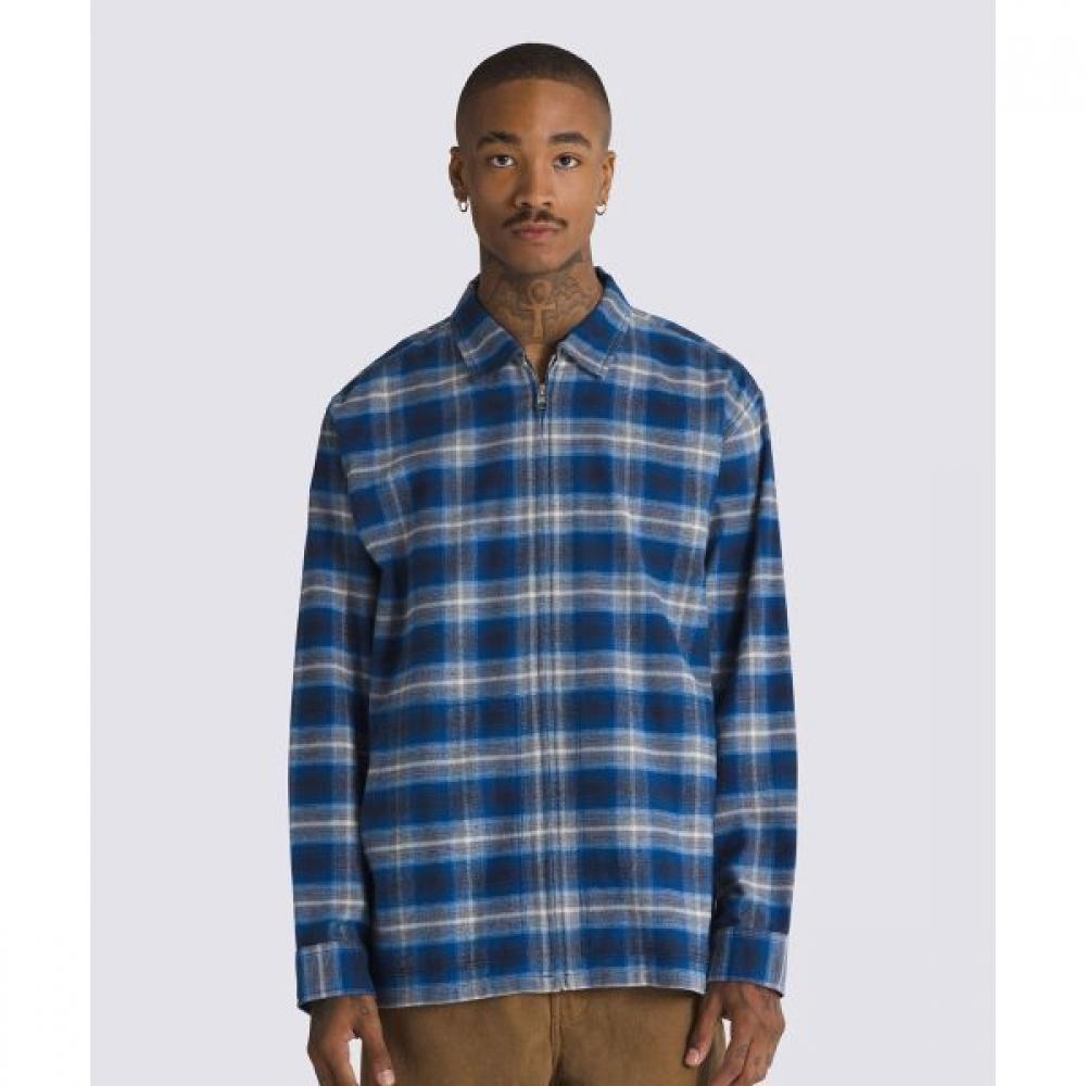 

Vans Montwood House Flannel Shirt Dress Blue True Blue Vn000hnny8s1 S
