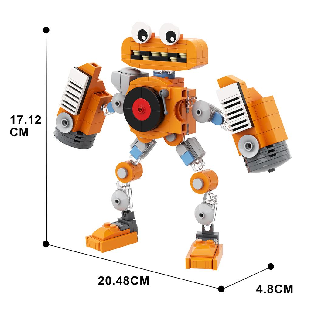 MOC My Singing Monster Set di Blocchi da Costruzione Robot Musicale Coro Mattoncini Gioco Mostro dei Cartoni Animati Mattoncini Giocattoli da Assemblare Regalo di Compleanno per Bambino