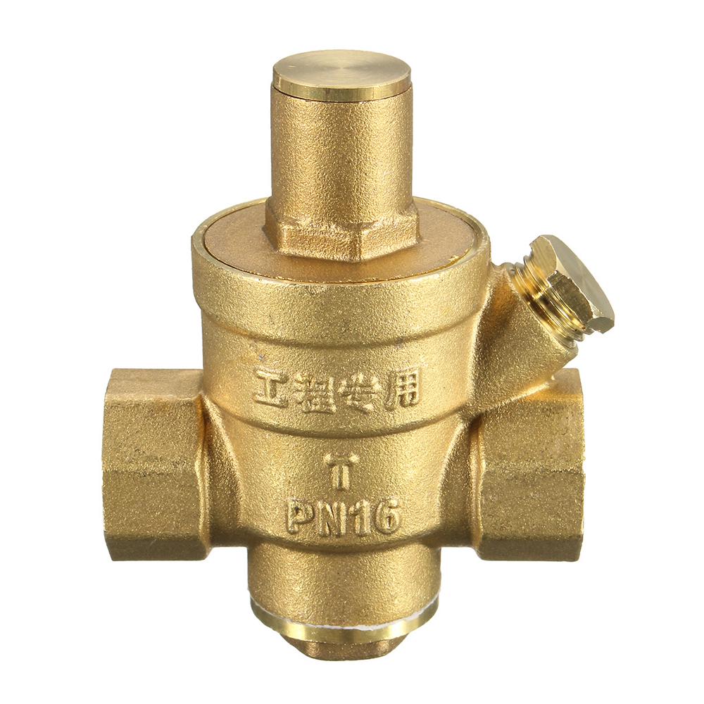 Water Pressure Regulator DN15 Brass Adjustable Pressure Reducer with Gauge Meter Water Pressure Regulator DN15 Brass Adjustable Pressure Reducer with Gauge Meter
