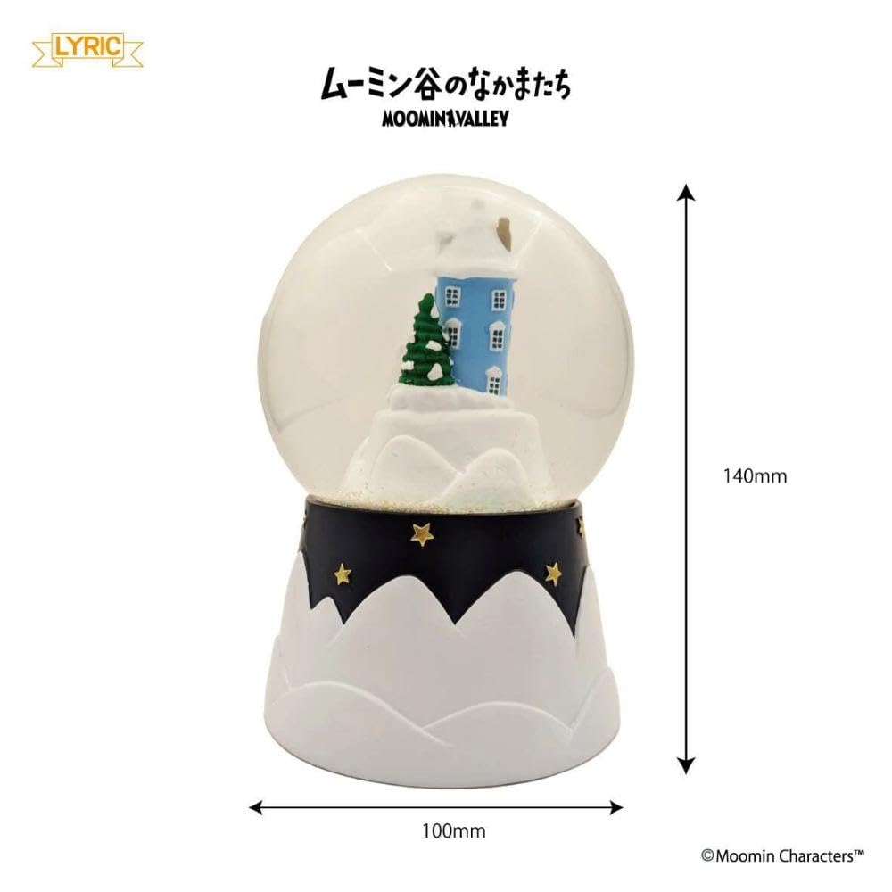 Lyric Snow Globe Moomin H14 X W10 X D10cm Size Approx.