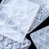 Earring Pendants Epoxy Resin Silicone Mold Heart Shape Mould for DIY Keychain Earring Pendant Jewelry Making Casting Crafts