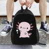 Cute Axolotl Salute Backpack Hot Sale Daypack Large Capacity Children BookBag School Bag Shoulder Bags for Men Women