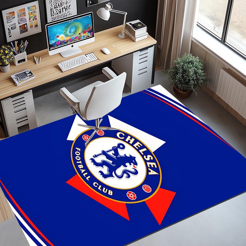 Chelsea F.C Muster Teppich, Innen-/Außenmatte, für Picknick, Spielzimmer, Schlafzimmer, Büro, Wohnzimmer, Heimdeko Teppich, Geburtstagsgeschenk