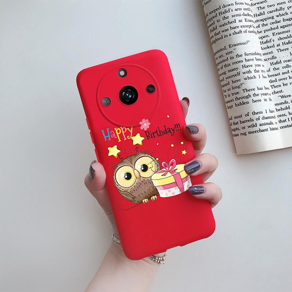 For Realme 11 Pro Plus Case Flower Girl Heart Cute Phone Case Back Cover For Realme 11 11Pro+ 5G Silicone Protection Bumper Capa