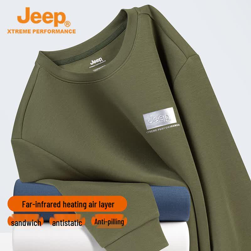 JEEP Men's Thermal Crewneck Sweatshirt