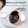 Night Light Cute Expression Alarm Clock Child Clock for Bedroom Voice Controlled Light Multifunctional For Home Thermometer