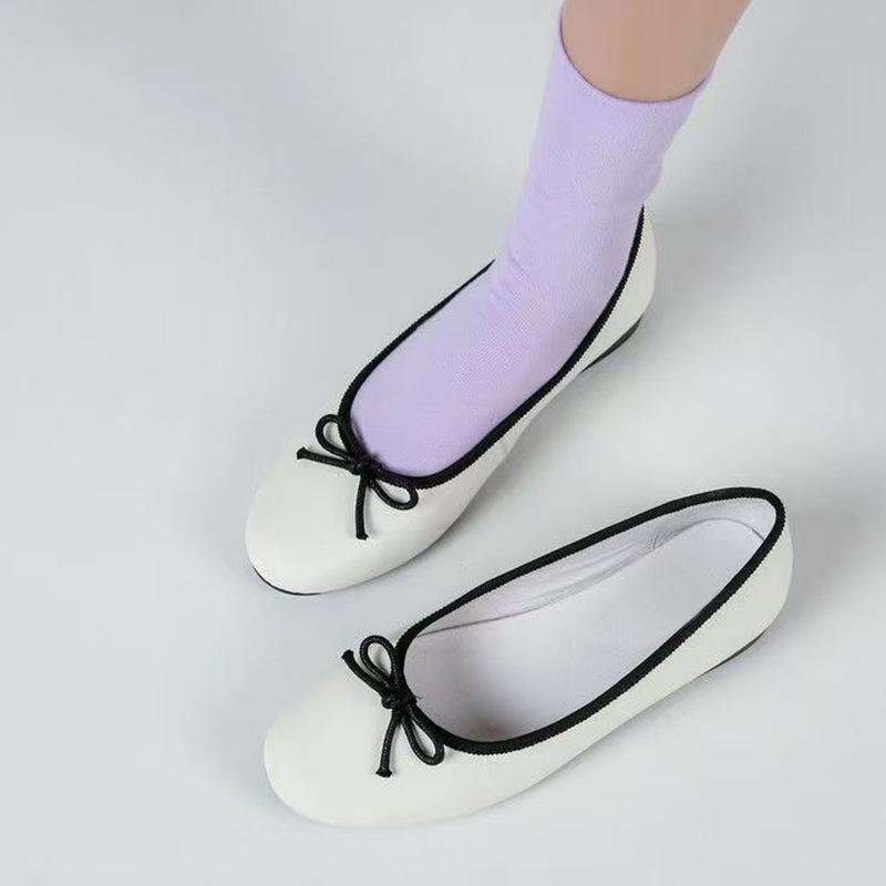 New Niche Mary Jane Shoes for Women, Bow and Pedal Ballet Shoes