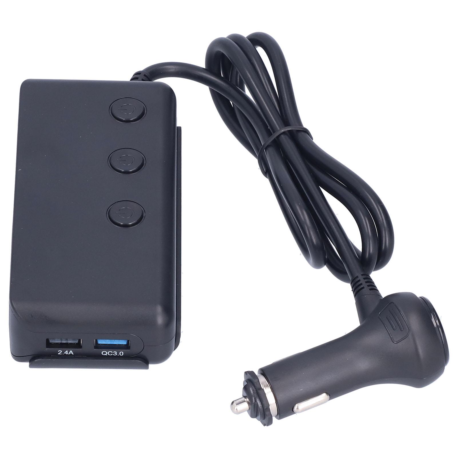 

Разветвитель прикуривателя, автомобильный адаптер постоянного тока со светодиодным вольтметром, главный выключатель для телефона, планшета