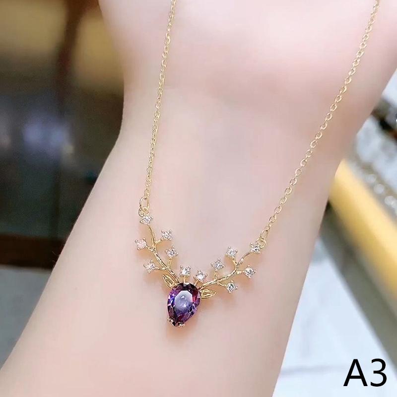 Fashion Jewelry One Deer Has You Little Elk Necklace For Women High-End Temperament Wild Collarbone Chain Pendant Birthday Gift