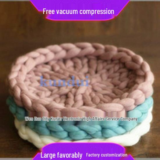 Four-Strand Danish Braided Cushion: Knotted Cable Knit for Children's Room Anti-Collision Bed Rail