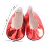PU Leather Glossy Shiny Shoes Doll Shoes Reborn Doll Shoes PU Leather Doll Shoes  Kids Gifts